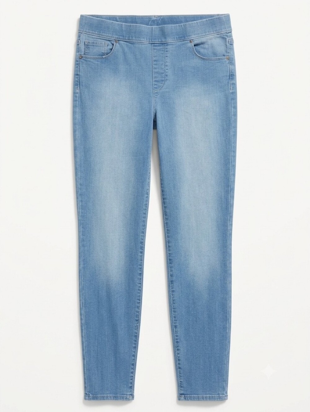 Gloria Vanderbilt Amanda Pull On Jeans Light Wash Skinny Jeggings Stretch 14